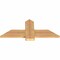 Ekena Millwork Eugene Smooth Timber Gable Bracket, Western Red Cedar, 36"W x 15"H x 1 1/2"D x 5 1/2"F, 10/12 Pitch GBW036X15X0206EUG00SWR - alternate 5
